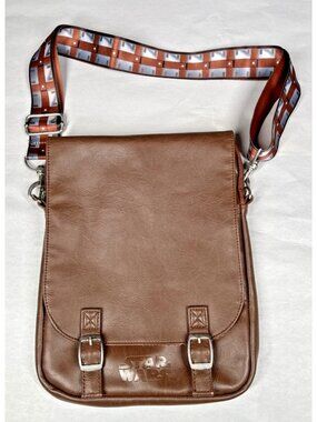 Disney Parks D-Tech Star Wars Chewbacca Crossbody Bag Faux Leather 9"x11"
